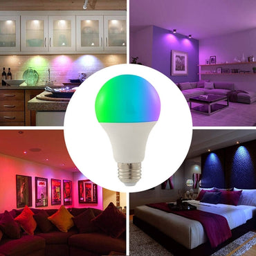 9W LED RGB Bulb Screw Type E27 with 16 Colors Adjustable + Remote