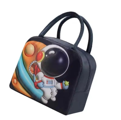 Cartoon Thermal Insulation Lunch Bags Oxford Fresh Cooler Pouch for Students Children Lunch Box