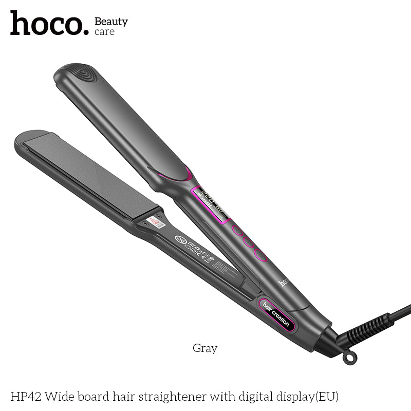 Hoco HP42 Wide Board Hair Straightener with Digital Display 50W