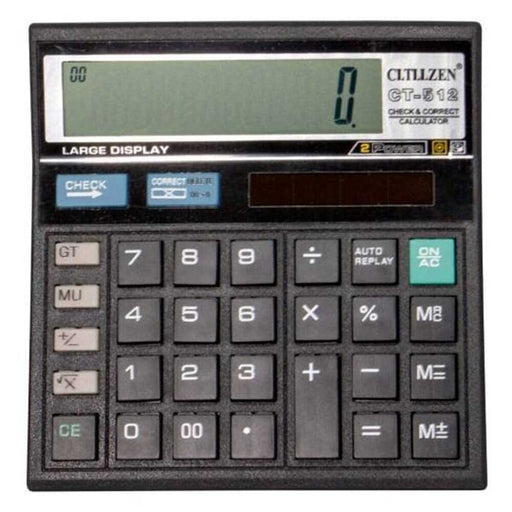 Citizen 12 Digits Calculator - CVTVZEN 512 - Solar Power
