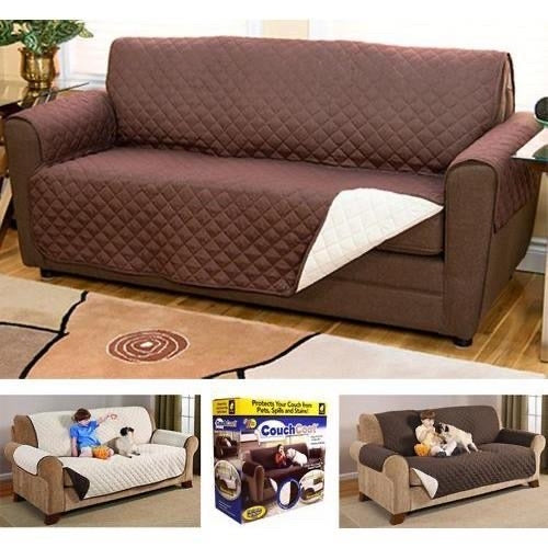 Reversible Couch Coat Double Seater Sofa Cover, Slipcover Protector for Pets and Kids