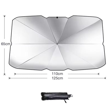 Car Sunshade Umbrella Windshield Folding Front Parasol Umbrella Type Sun Shade for Car Window Car Ac