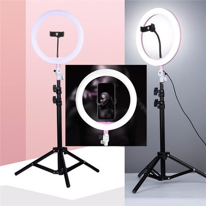 LED Studio Ring Light 26CM Ring with 7 Feet Adjustable Tripod Stand LED Ring Fill Light