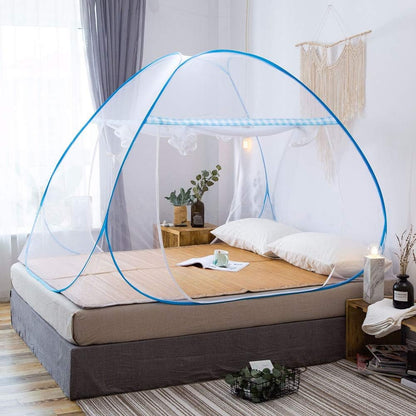 Foldable Mosquito Net, 6X5ft Bed Canopy Tent with Bottom Layer