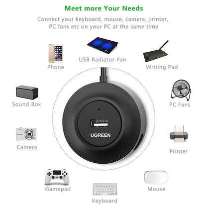 UGREEN USB to USB 2.0 4 Ports HUB – CR106 - 20277