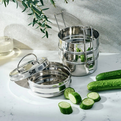 Food Carrier Stainless Steel Heavy Tiffin Lunch Container (1Pc)
