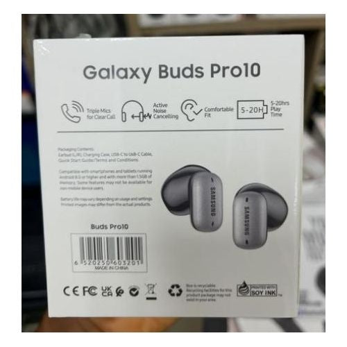 Samsung Galaxy Buds Pro 10 Wireless Earbuds with ANC Noise Cancellation – Black