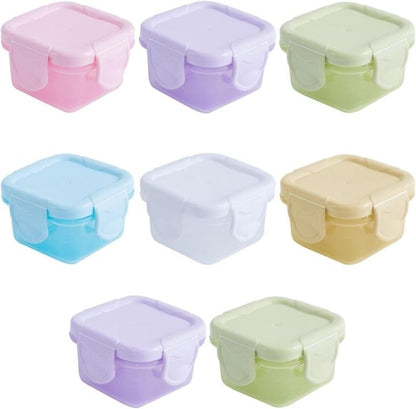 60 ML Mini Storage Boxes Food Containers with Lid 4 Piece