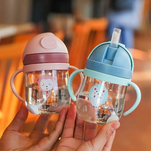 250Ml Cartoon Kids Drinking Cup – Leakproof BPA-Free Cup with Straw, Durable and Easy to Handle