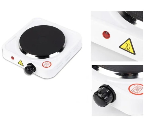 Single Burner Hot Plate - 1000W - White