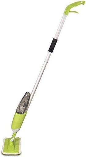 HEALTHY SPRAY MOP with REMOVABLE WASHABLE CLEANING MICROFIBER PAD and INTEGRATED WATER SPRAY