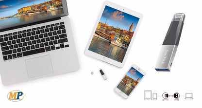 SanDisk iXpand OTG USB 3.0 Flash Drive for iPhone ,iPad & Mac Book