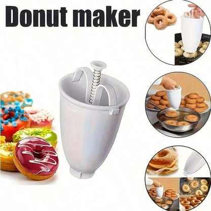 Donut Mould Easy Fast Portable Donut Maker Manual Waffle Dispenser Doughnut Machine Arabic Waffle