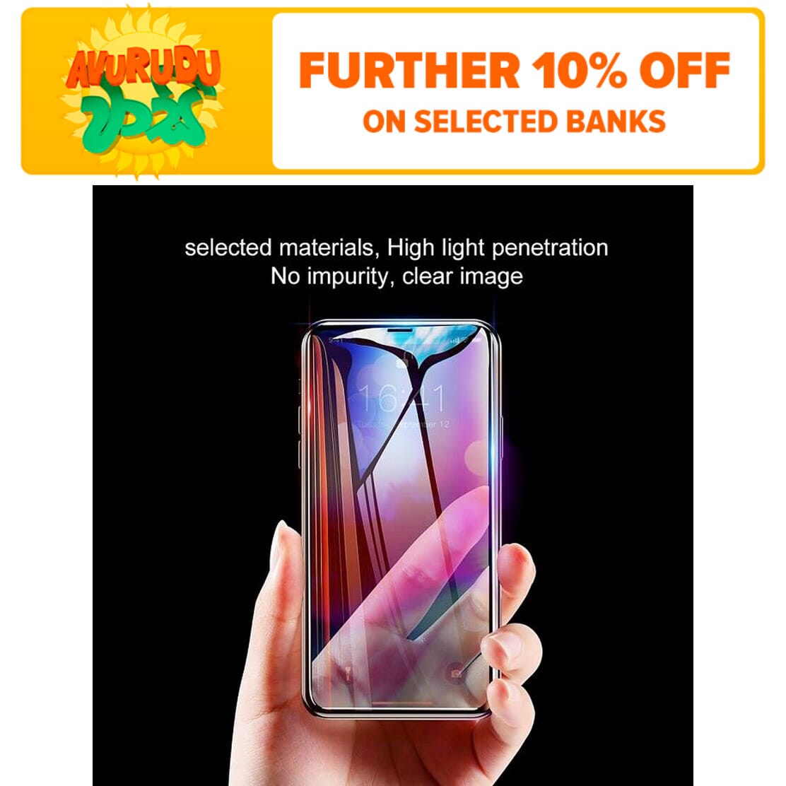 X-Level Anti-Blue-Ray 3D Tempered Glass Full Screen Protector for iPhone 11 Pro Max - 6.5 inch
