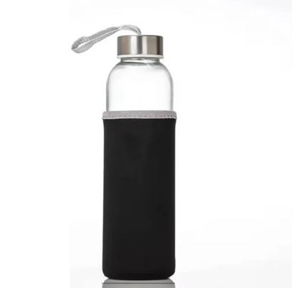 Travel Glass Water Bottle with Porch 500Ml