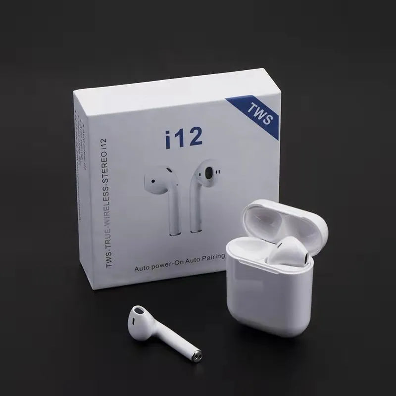 I12 TWS Wireless Earbuds | Bluetooth Earphones & Handsfree Headset