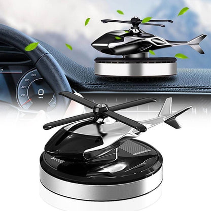 Solar Car Fragrance Helicopter Car Air Freshener Ornaments Decor Interior Decoration