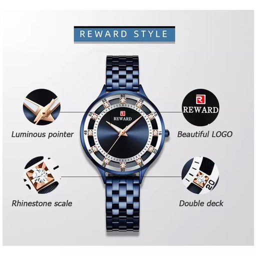 REWARD Fashion Luxury Brand Ladies Quartz Watch Casual with Best Finishing