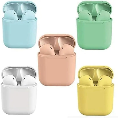 InPods 12 TWS Bluetooth 5.0 Wireless Earbuds with Stereo Bass, Touch Control & Multi-Color Design