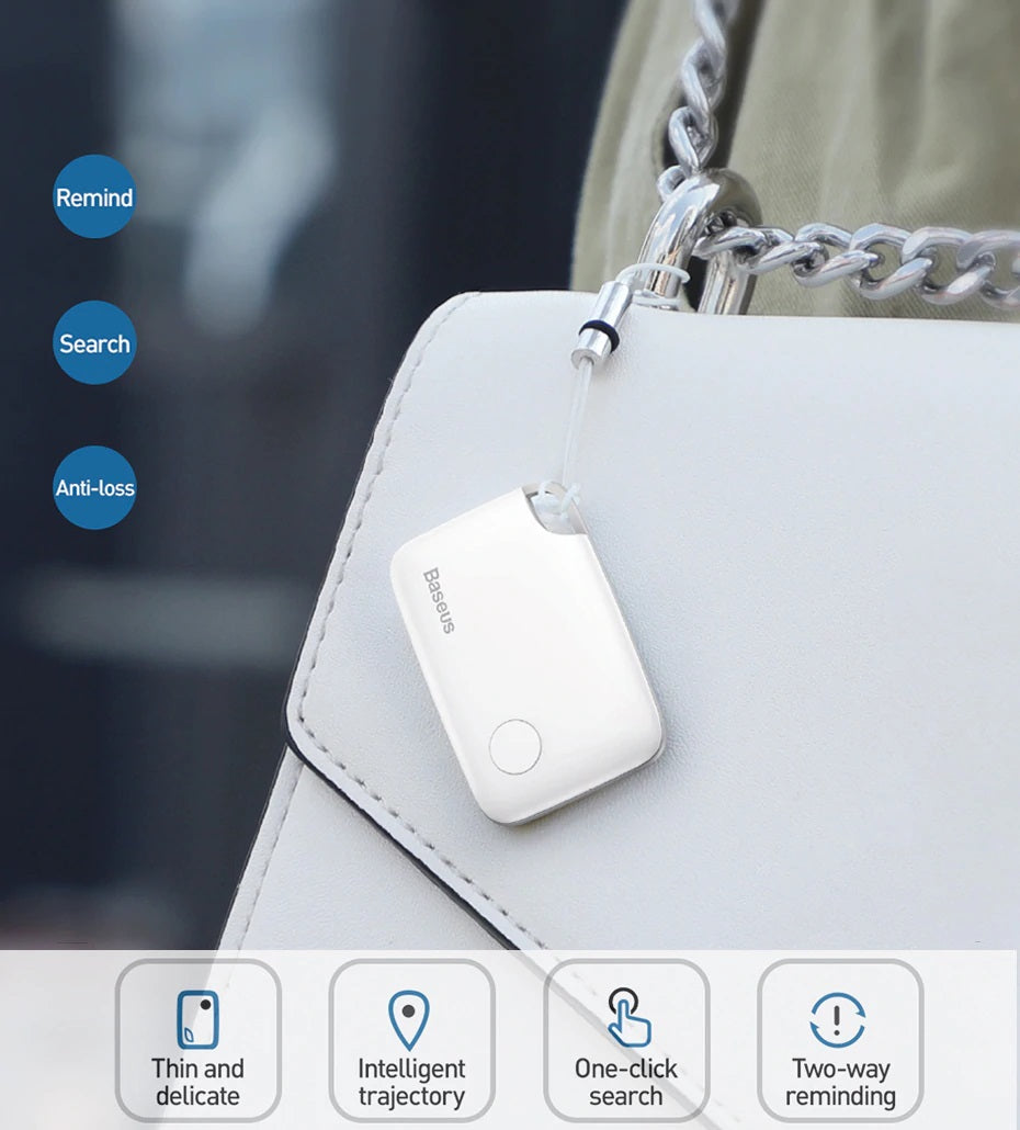 Baseus T2 Smart Tracker Mini Anti-loss Wireless Track Device Animal Kid Document Anti-loss Tracker Dog Smart Key Tag Locator Track