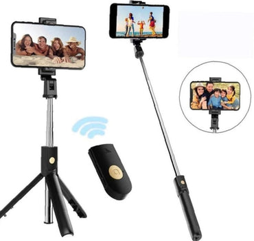 R1S/R1L/R1 Tripod Selfie Stick with LED Fill Light