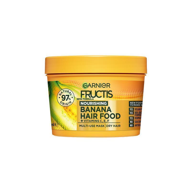 Garnier Fructis Hair Food Nourishing Banana 3-in-1 Mask Treatment for Dry Hair 390Ml