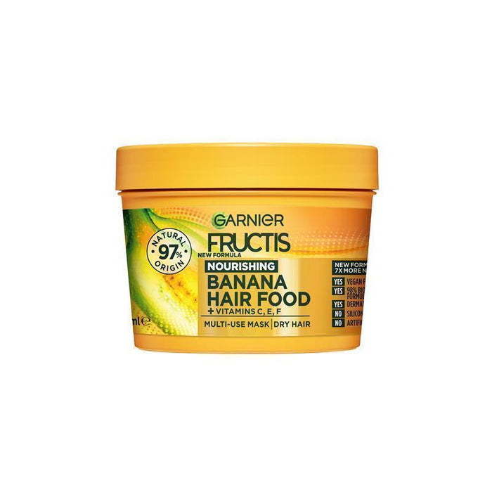 Garnier Fructis Hair Food Nourishing Banana 3-in-1 Mask Treatment for Dry Hair 390Ml