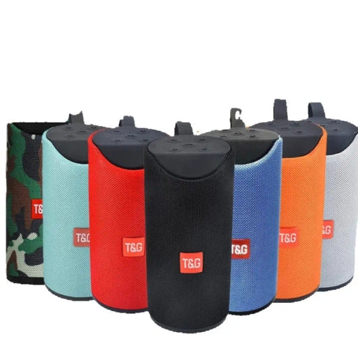 TG113 Portable Bluetooth Speaker with Enhanced Bass, Built-in Mic & Splashproof Design for Outdoor