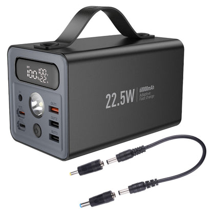 HOCO J138 Distant, power Bank, 60000mAh, Type-C and Triple USB-A Output, DC 12V Output, Dual Type-C input, with LED Lamp, LED digital display, Support Fast Charging protocols