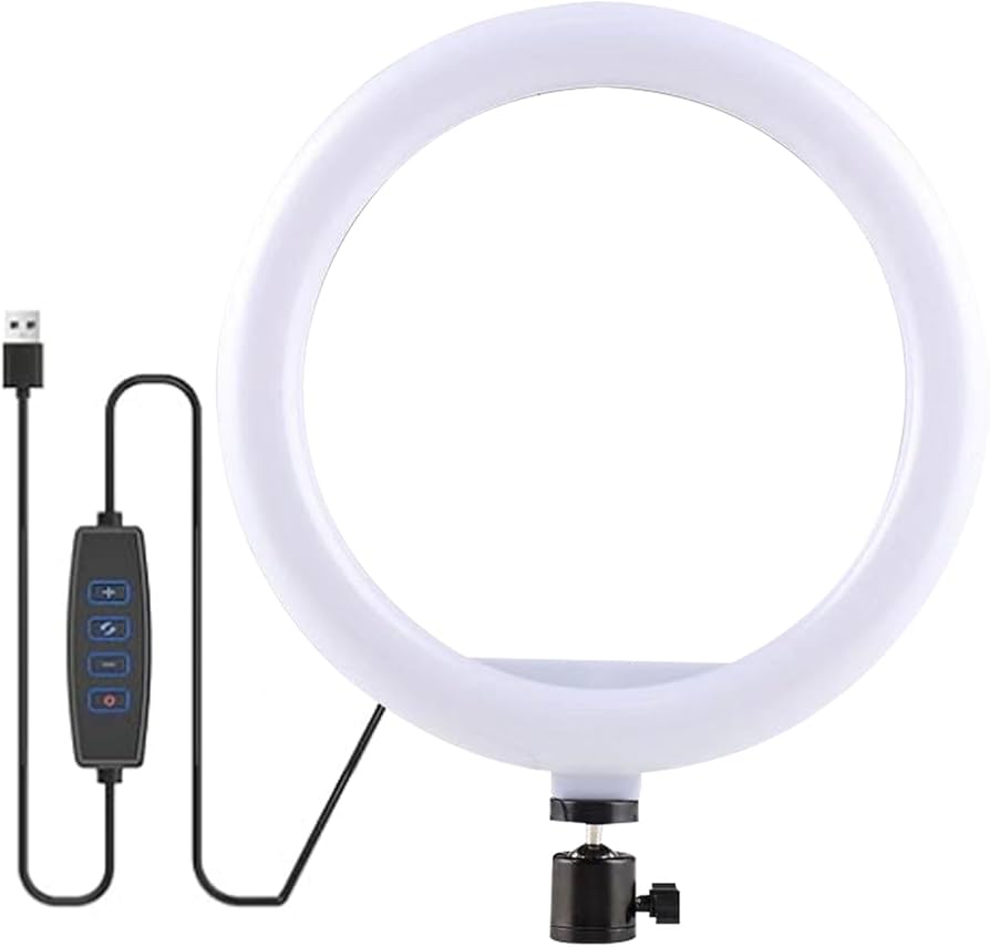 10" LED Ring Light with Phone Holder for TikTok & YouTube (No Tripod)