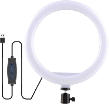 10" LED Ring Light with Phone Holder for TikTok & YouTube (No Tripod)