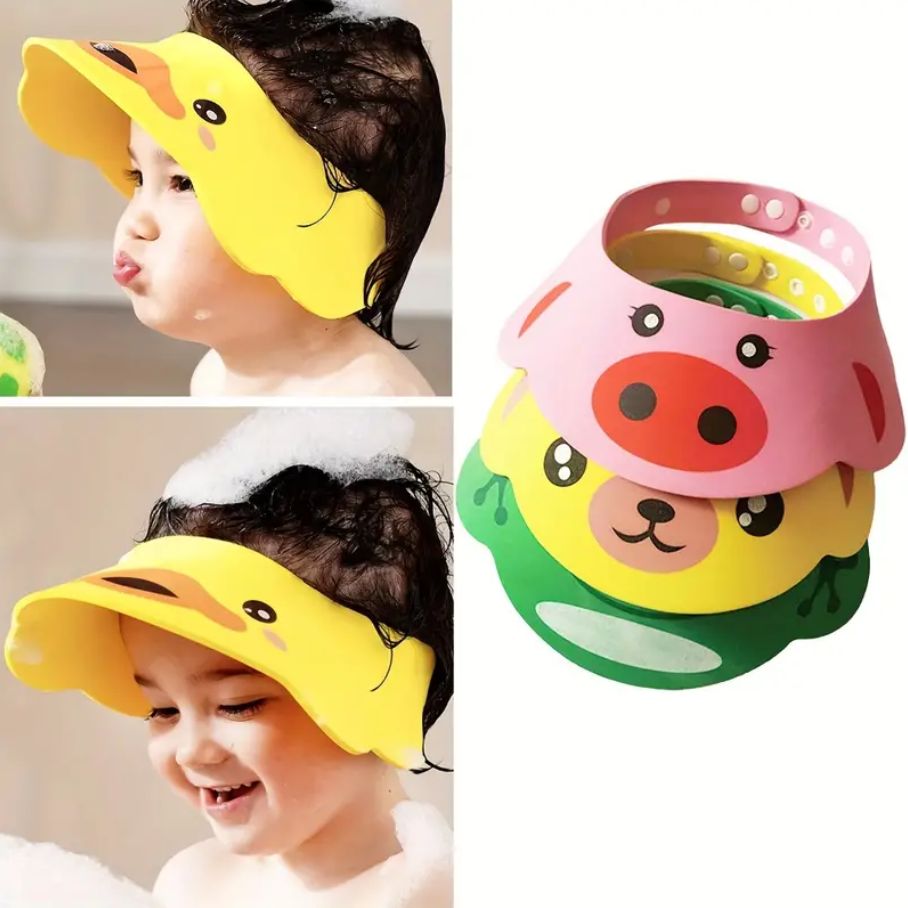 Adjustable Waterproof Shower Cap – Ideal for Hair Protection During Showers – Lightweight
