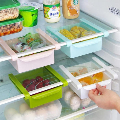 Refrigerator Multifunctional Storage Box / Fridge Sliding Drawer Shelf Refrigerator Organizer