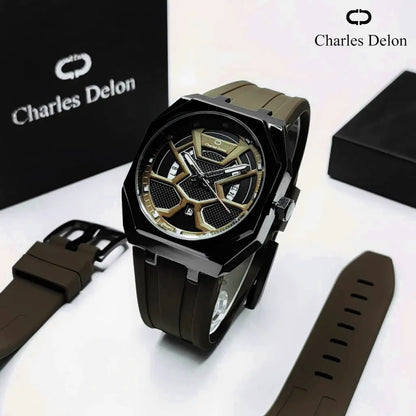 Men Watch Sport Wristwatch Top Brand Luxury Military Auto Date Silicone Rubber Quartz Watches