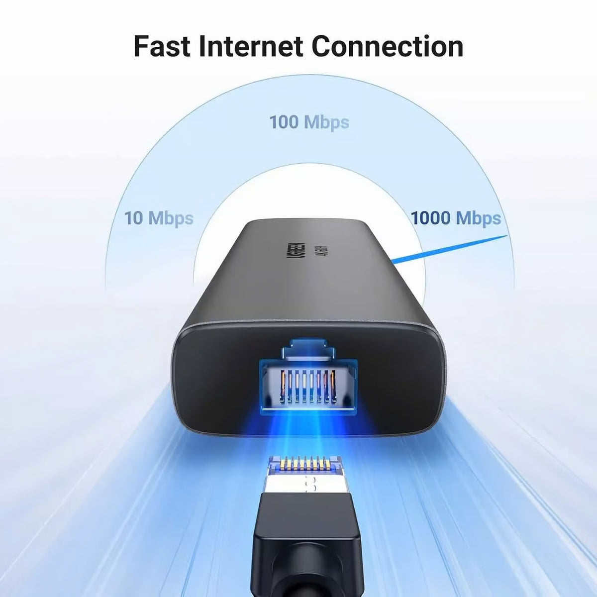 UGREEN 45000 6-in-1 USB C Hub with 4K@60Hz HDMI, 100W PD, Gigabit Ethernet, 2x USB-A 10Gbps, USB-C 10Gbps – Multiport Adapter for MacBook, Dell, HP Laptops