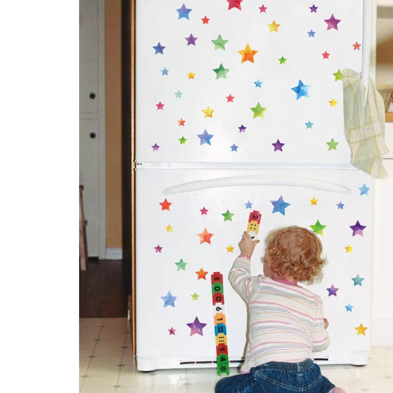 Stars Home Decoration star baby children cartoon bedroom room decor wall stickers removable kids nursery decal sticker Wall Decoration Stickers wall deco Mickey Balloon