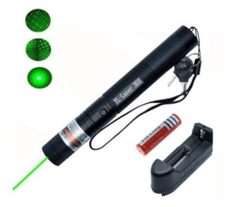High Power Rechargeable Long Distance Military Grade Green Laser 303 Pointer Set Laser Pointer