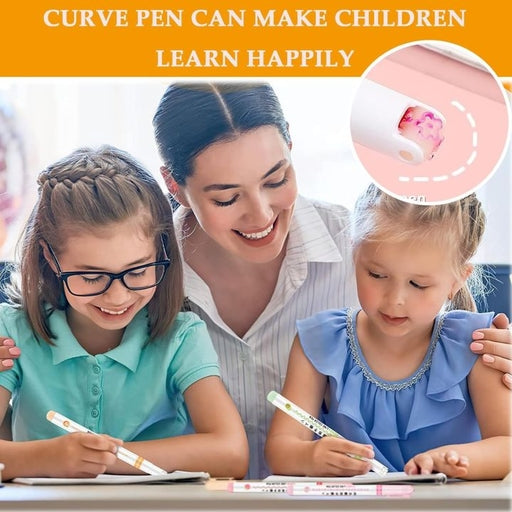 Curve Highlighters for Scrapbooking, Journaling, Clipboard, Planner, Calendar, Office