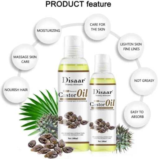 Castor Oil Facial Oils Cold Pressed Moisturiser Hydrating Skin