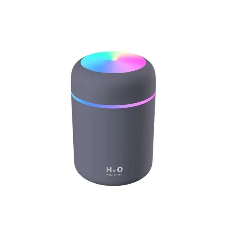 300Ml Portable USB Air Humidifier & Aroma Diffuser with LED Light – Mini Mist Sprayer for Home