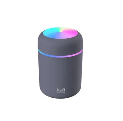300Ml Portable USB Air Humidifier & Aroma Diffuser with LED Light – Mini Mist Sprayer for Home