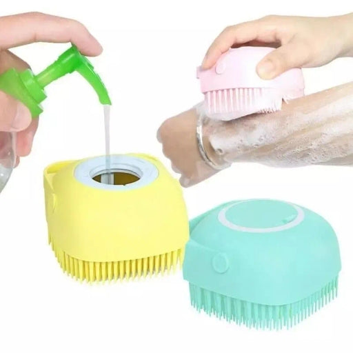 Cleaning Bath Brush, Silicone Soft Bath Body Brush 1 Piece Random Colours