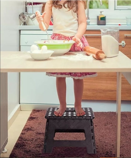 Folding Foot Step Stool Multi Purpose Plastic Foldable Easy Storage Home Kitchen