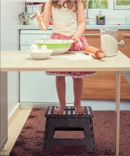 Folding Foot Step Stool Multi Purpose Plastic Foldable Easy Storage Home Kitchen