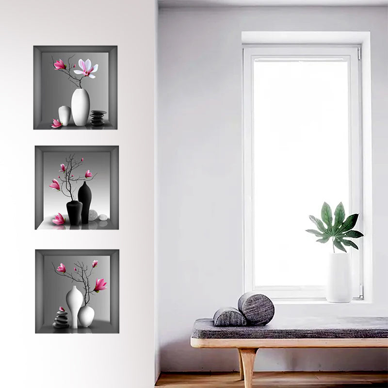 2 in1 Combo 2D Wall Sticker Wall Sticker Home Decoration animals tree bridge baby children bedroom room decor wall stickers removable kids nursery decal Mirror Dear Wall Decoration Stickers