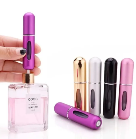 8Ml Empty Refillable Fine Mist Glass Aluminum Twist up Spray Atomizer Perfume Bottle
