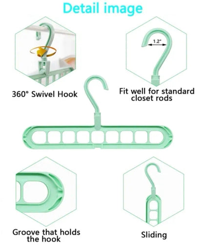 Multi-Functional Clothes Hanger -Magic Space Saving Hanger for Wardrobe Heavy Clothes