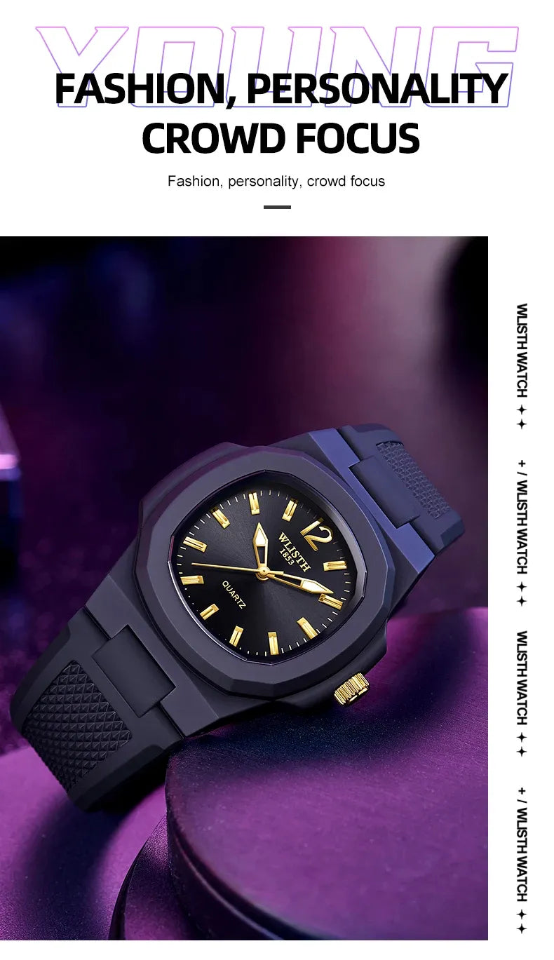 PATEK PHILIPPEe Fashion Square Outdoor Sports Student Waterproof Trend CrossBorder Trade Men's Watch