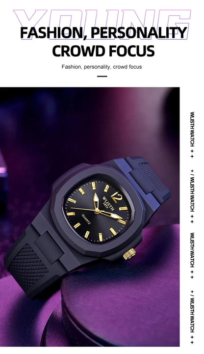 PATEK PHILIPPEe Fashion Square Outdoor Sports Student Waterproof Trend CrossBorder Trade Men's Watch