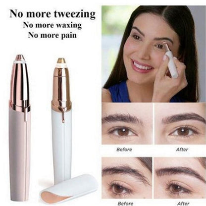 Rechargeable Eyebrow Hair Remover with LED Light for Women, Painless Hair Removal